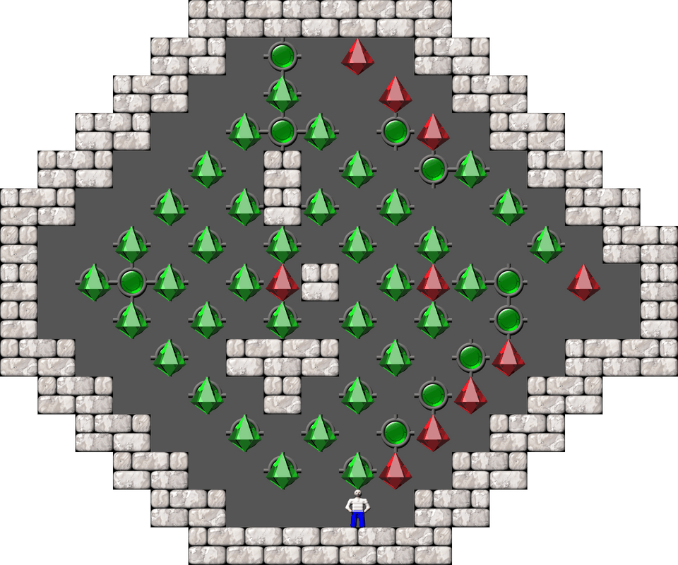 Sokoban Mass Remodel level 202